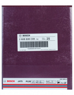 Comprar Hoja de lija J475 Best for Metal para lijado manual. Ref: 2608608C09 2