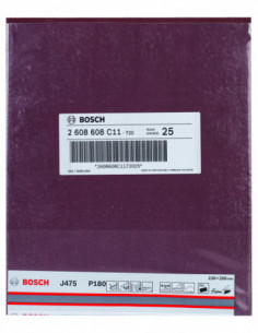 Comprar Hoja de lija J475 Best for Metal para lijado manual. Ref: 2608608C11 2