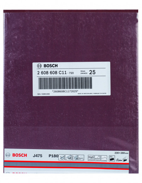 Hoja de lija J475 Best for Metal para lijado manual