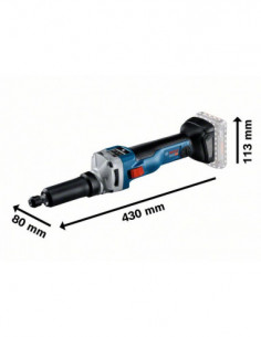 Amoladora recta a batería BOSCH GGS 18V-10 SLC