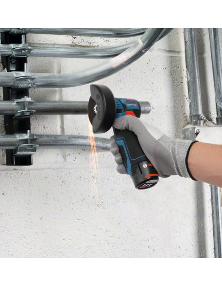 Miniamoladora a batería BOSCH GWS 12V-76 (Sin batería ni cargador)