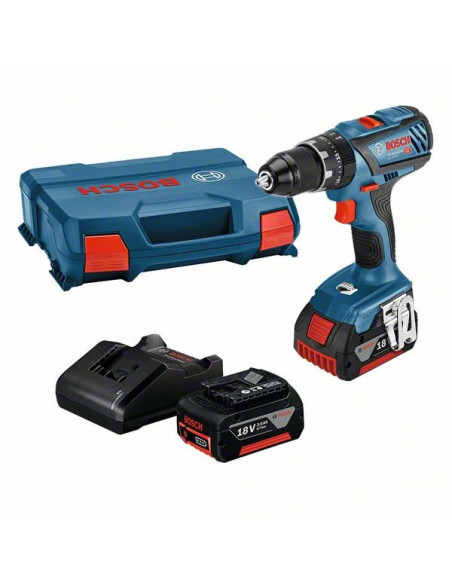 Taladro con percusión BOSCH GSB 18V-28 + 2 baterías GBA 18V 3.0Ah + cargador GAL 18V-20 (L-Case) Taladro con percusión BOSCH GSB 18V-28 + 2 baterías GBA 18V 3.0Ah + cargador GAL 18V-20 (L-Case)