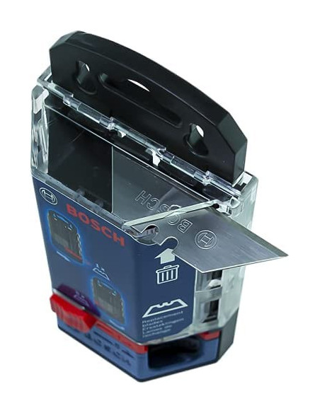 BOSCH 1600A01V3J Dispensador con 50 cuchillas trapezoidales para cúter