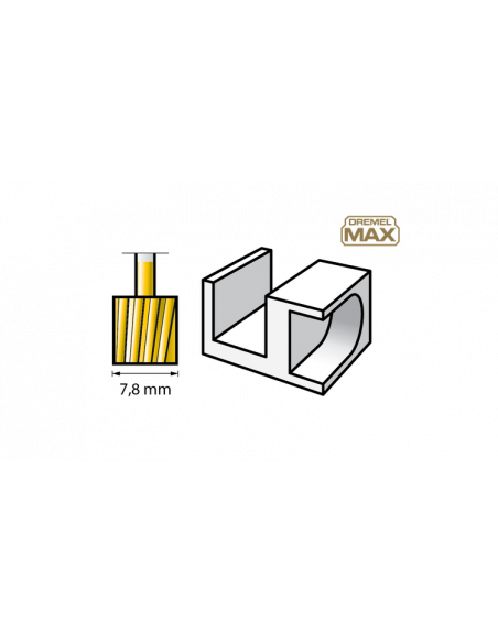Brocas de tallado DREMEL® Max 115DM (Ø 7,8 mm)