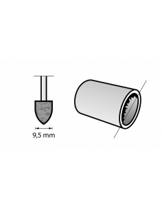 Punta cónica de amolar DREMEL® de óxido de aluminio (Ø... 2