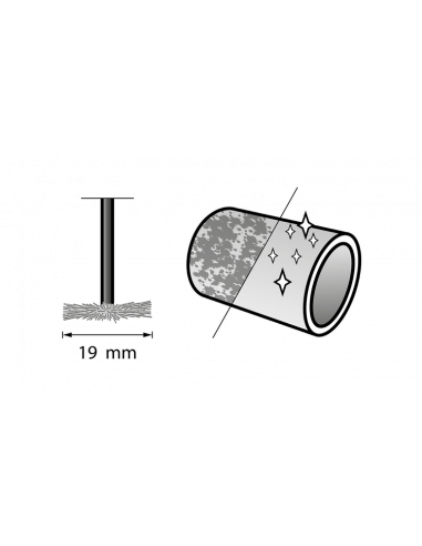 Cepillo de acero inoxidable DREMEL® (Ø 19 mm)