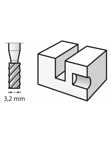 Fresa de alta velocidad DREMEL® (Ø 3,2 mm)