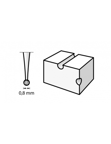 Fresa para grabar DREMEL® (Ø 0,8 mm)