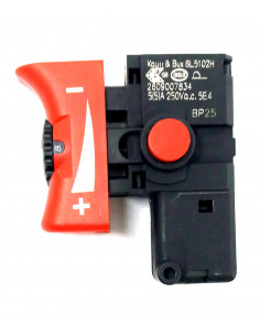 Repuesto original BOSCH 2609007834 Interruptor para taladro percutor UniversalImpact 700 y 650 2