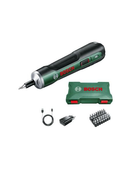 Atornillador a batería BOSCH PushDrive (Incluye cargador y accesorios)