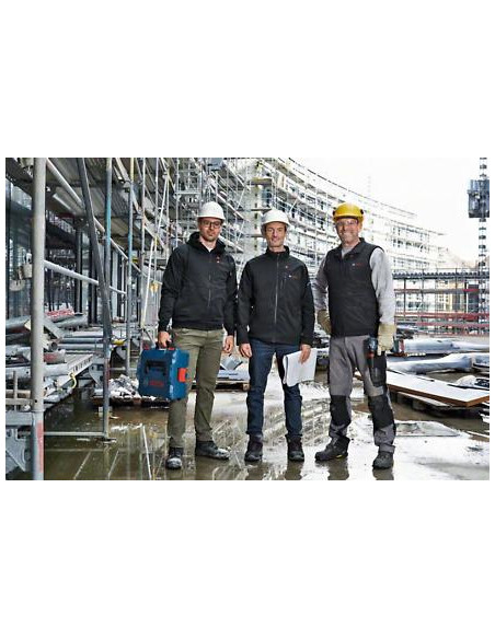 Sudadera con capucha calefactable BOSCH GHH 12+18V XA Talla 2XL con batería y cargador