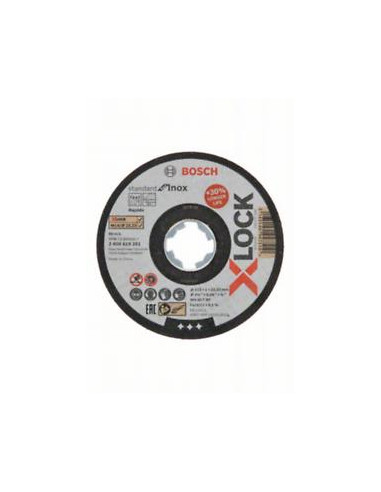 Disco de corte rectos "X-LOCK Standard for Inox" (Ø 115)