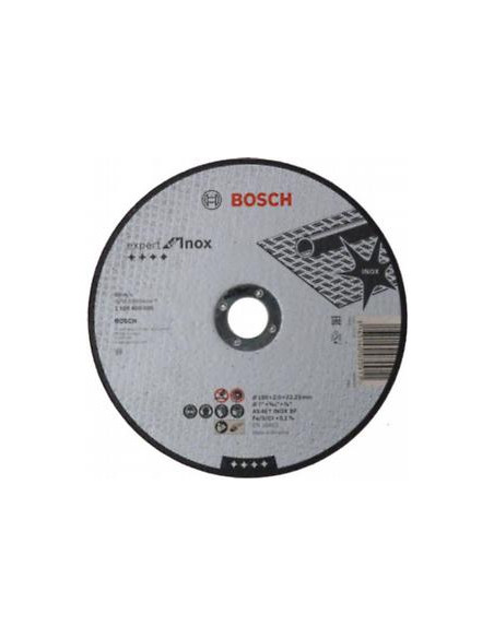 Disco de corte Expert for Inox recto, orificio de 22,23 mm para amoladoras grandes (Ø 180)