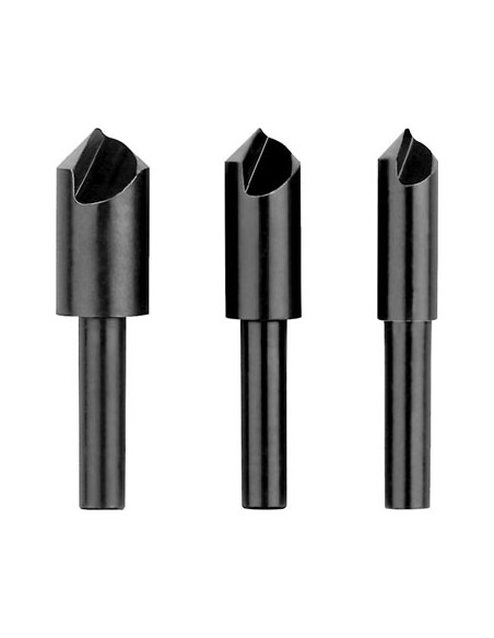 Set de brocas avellanadora HSS para materiales blandos con vástago cilíndrico (Ø 41190)