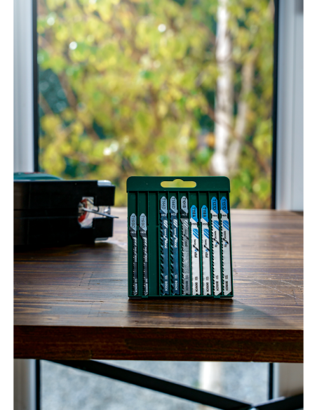 Set de 10 hojas de sierra de calar vástago en TT 144 D (2x), T 244 D (2x), T 101 B (2x), T 101 AO (2x), T 144 DP (2x)