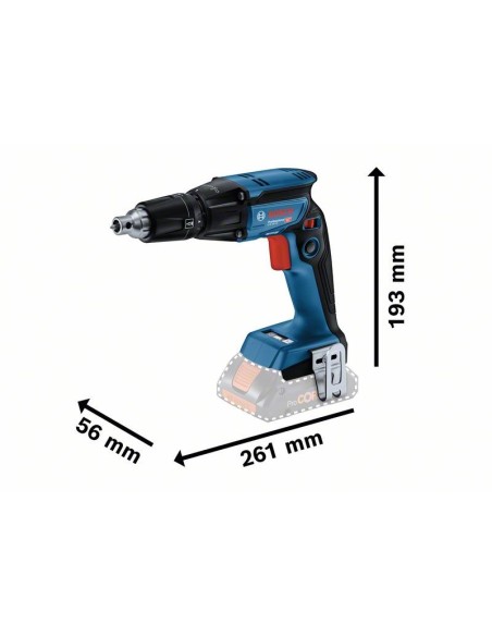 BOSCH 06019K7000 Atornillador a batería para construcción en seco GTB 18V-45 Professional (NO INCLUYE BATERÍA NI CARGADOR)
