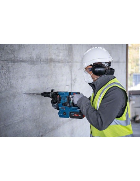 Martillo perforador SDS plus a batería GBH 18V-28 CF Professional (Incluye 2 baterías y cargador, en maletín L-BOXX)