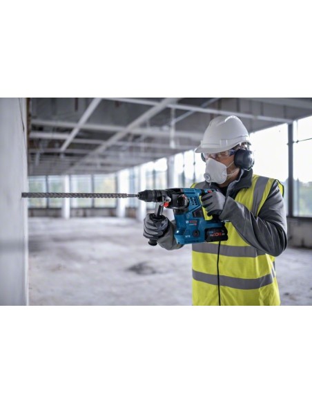 Martillo perforador SDS plus a batería GBH 18V-28 CF Professional (Incluye 2 baterías y cargador, en maletín L-BOXX)