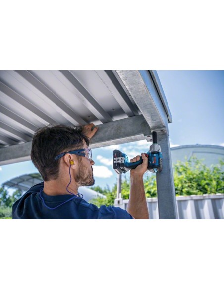 Atornillador de impacto a batería GDS 18V-450 PC Professional (Incluye 2 baterías y cargador, en maletín L-BOXX)