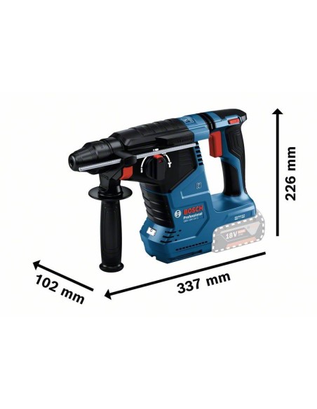 Martillo perforador SDS plus a batería GBH 18V-24 C Professional (Sin batería ni cargador, en maletín L-BOXX)