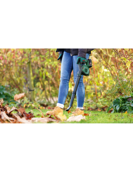Soplador de hojas a batería UniversalLeafBlower 18V-130 (Incluye batería y cargador, en caja de cartón)