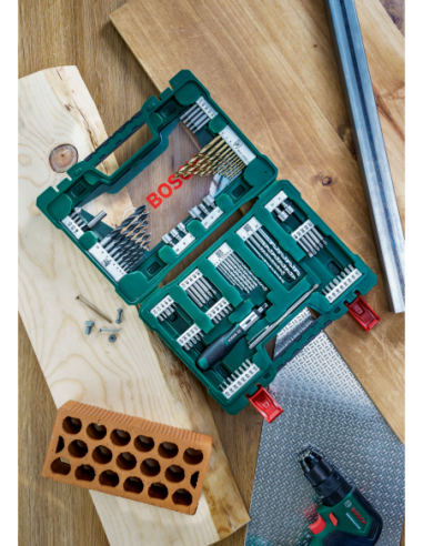 Maletín V-Line de puntas y brocas TiN de 91...