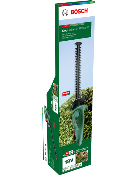 Tijeras cortasetos a batería EasyHedgeCut 18V-52-13 (Incluye batería y cargador, en caja de cartón)