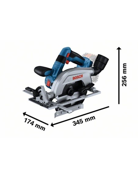 Sierra circular a batería GKS 18V-57-2 L Professional (Sin batería ni cargador, en maletín L-BOXX)