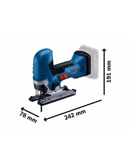 Sierra de calar a batería GST 18V-125 S Professional (Sin batería ni cargador, en caja de cartón)