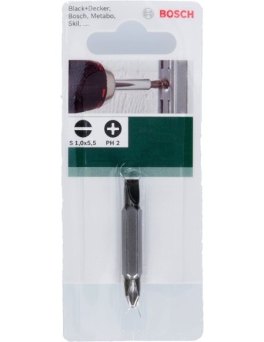 Punta doble para tornillos de ranura en cruz...