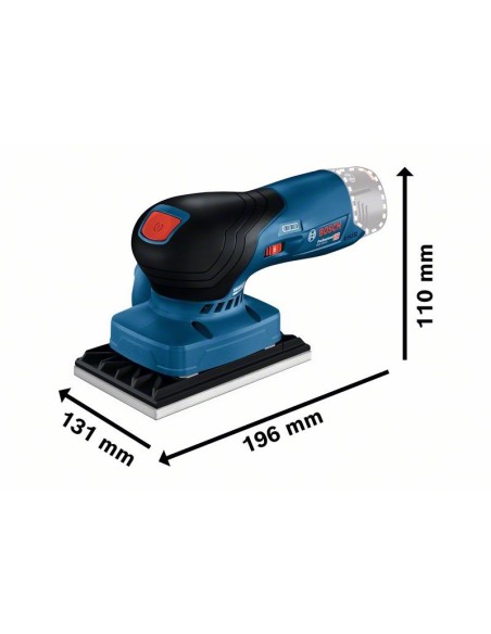 Lijadora orbital a batería GSS 12V-13 Professional (Sin batería ni cargador, en maletín L-BOXX)