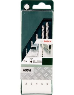 Set de 5 brocas para metal HSS-G con vástago de inserción... 2