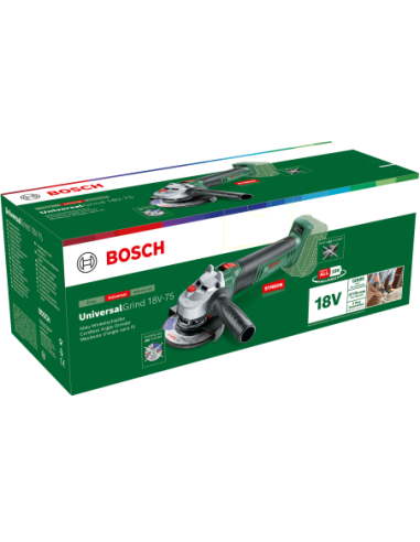 Miniamoladora a batería UniversalGrind 18V-75...