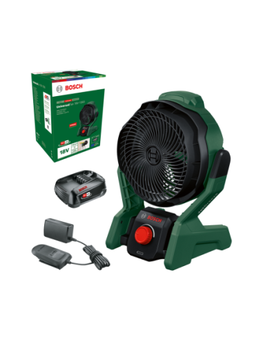 Ventilador a batería UniversalFan 18V-1000 (Incluye batería y cargador, en caja de cartón)