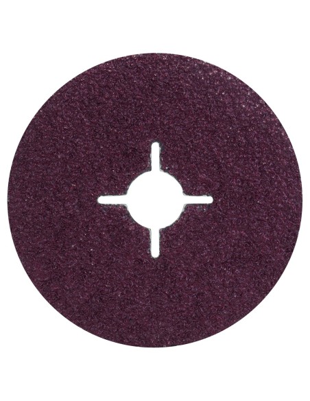 Set de 5 discos lijadores de fibra para amoladora angular, corindón Ø115 mm, K 24