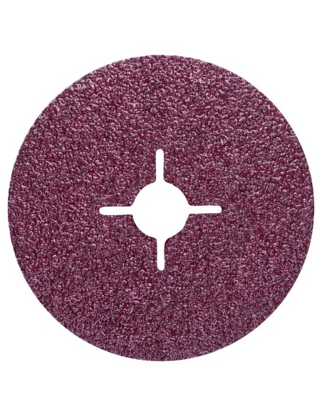 Set de 5 discos lijadores de fibra para amoladora angular, corindón Ø125 mm, K 24