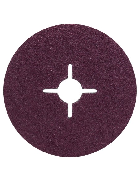 Set de 5 discos lijadores de fibra para amoladora angular, corindón Ø125 mm, K 36