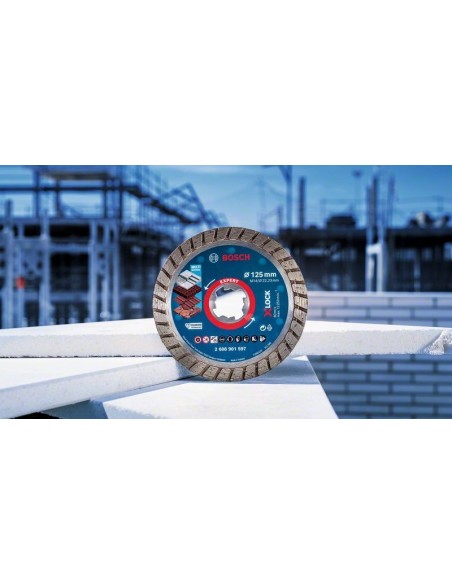 BOSCH 2608901597 Disco de corte con diamante EXPERT MultiMaterial X-LOCK (Ø125 x 22,23 x 2,4 x 12 mm)