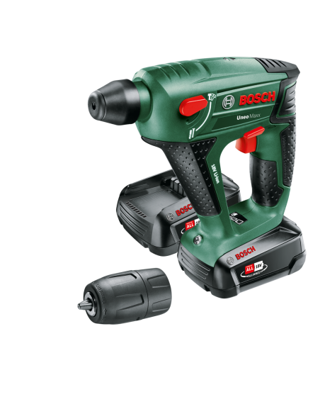 Martillo perforador a batería Uneo Maxx (Incluye 2 baterías y cargador, en maletín)