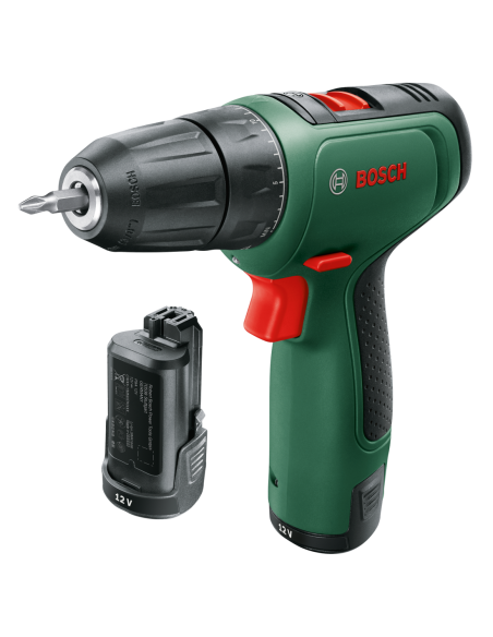 Atornillador a batería EasyDrill 1200 (Incluye 2 baterías y cargador, en maletín)