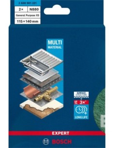 Almohadilla de vellón EXPERT N880 para lijado manual de... 2