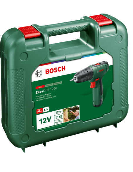 Atornillador a batería EasyDrill 1200 (Incluye batería y cargador, en maletín)