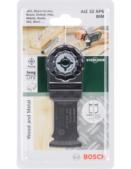 Hoja de sierra de inmersión Starlock BIM AIZ 32 APB Wood and Metal50 x 32 mm