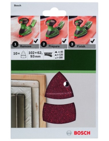 Set de hojas de lija de 10 piezas para lijadora...