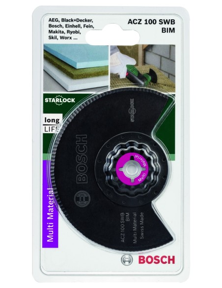 Cuchilla con dientes ondulados bimetálicos Starlock BIM ACZ 100 SWB100 mm