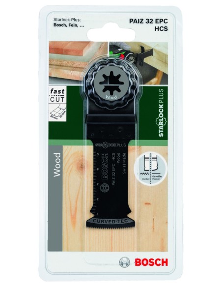 Hoja de sierra de inmersión StarlockPlus HCS PAIZ 32 EPC Wood60 x 32 mm