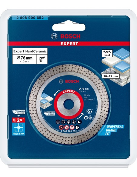 Disco de corte de diamante EXPERT HardCeramic 76 mm de 76 x 1,5 x 10 mm