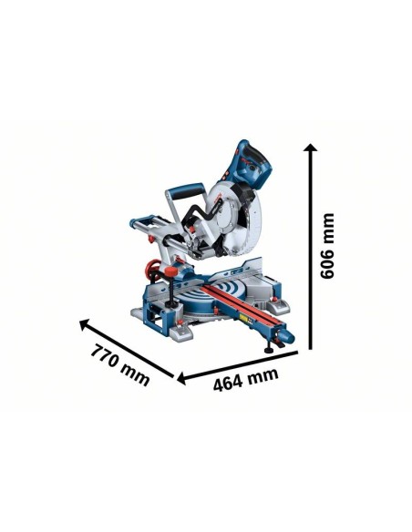 Ingletadora telescópica GCM 305-216 D Professional (En caja de cartón)