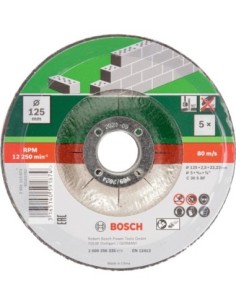 Set de discos de tronzar de 5 piezas, acodado para piedra... 2