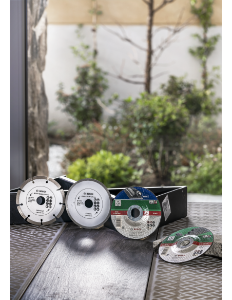 Set de discos de tronzar de 5 piezas, acodado para piedra Ø125 mm